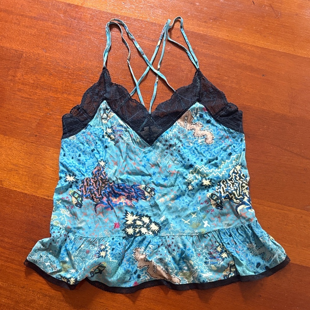ZADIG & VOLTAIRE “Celest Glam Rock” racer back camisole